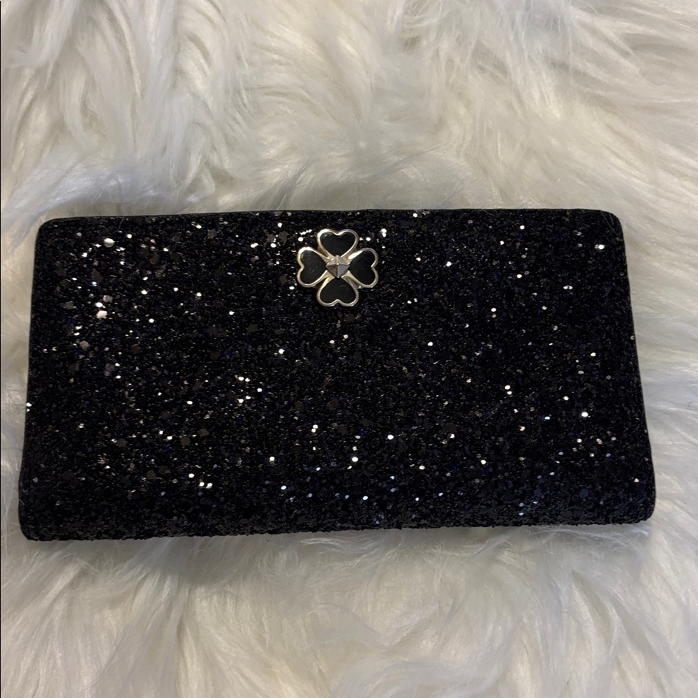 Kate Spade Odette Glitter Large Slim Bifold Wallet